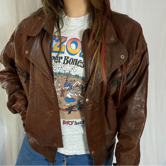 Vintage leather jacket - Picture 1 of 4